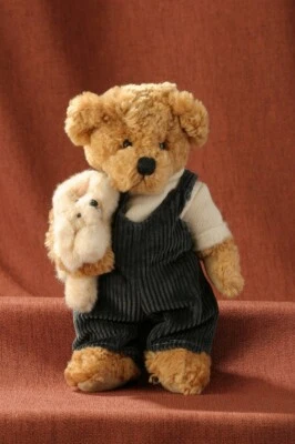 MINIBEARGEMS.COM Heartfelt Plush Teddy Bear Kevin w/Pet 8 inches #J541 CLOSING
