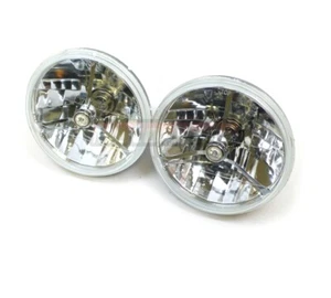 Faro de punto transparente Tri-Bar 7" LED H4 12V Chevy Ford Chrysler Hot Street Rat Rod - Imagen 1 de 3