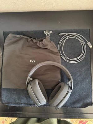 Logitech Zone Vibe 100 Lightweight Noise Canceling Headphones (Graphite) - Image 1 of 4