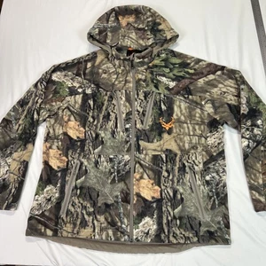 Walls Hunting Jacket Mens 2XL XXL Fleece Mossy Oak Full Zip Hooded Scentrex - Picture 1 of 22