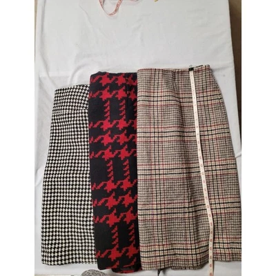 Falda Talbots con falda, faldas lápiz a cuadros mezcla de lana, 14W nuevas sin etiquetas totalmente forradas 23.99ea  Foto 1 de 4