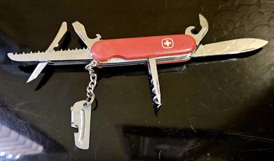 Vintage Swiss Army Knife Multi Tool Wenger Delemont Saw - Image 1 of 4