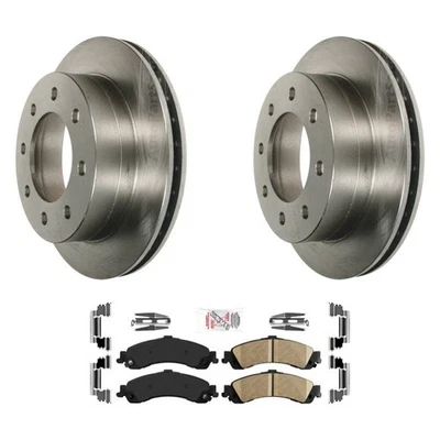 For Chevy Silverado 1500 HD 02-05 AmeriPRO Plain Rear Brake Kit w Ceramic Pads - Image 1 of 3