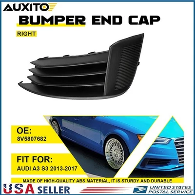 Right Side Front Bumper Fog Light Lamp Cover Grille Trim For AUDI S3 A3 13-17 Y - Image 1 of 4