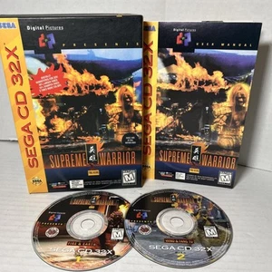 Supreme Warrior (Sega CD 32X, 1995) Digital Pictures Action Adventure Video Game - Picture 1 of 10