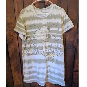 Peanuts  Snoopy & Woodstock Tie-Dye Sleep Shirt Size XL Comfy Loungewear Novelty - Picture 1 of 5