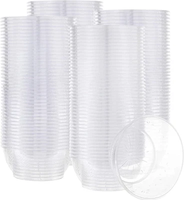 Cuencos de plástico transparente para servir tazas de postre de 6 oz, 200 unidades Foto 1 de 4