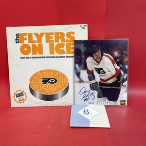 THE FLYERS ON ICE TIPS ON PLAYING WINNING HOCKEY Vinyl & FOTO DAVE SCHULTZ - Picture 1 of 8