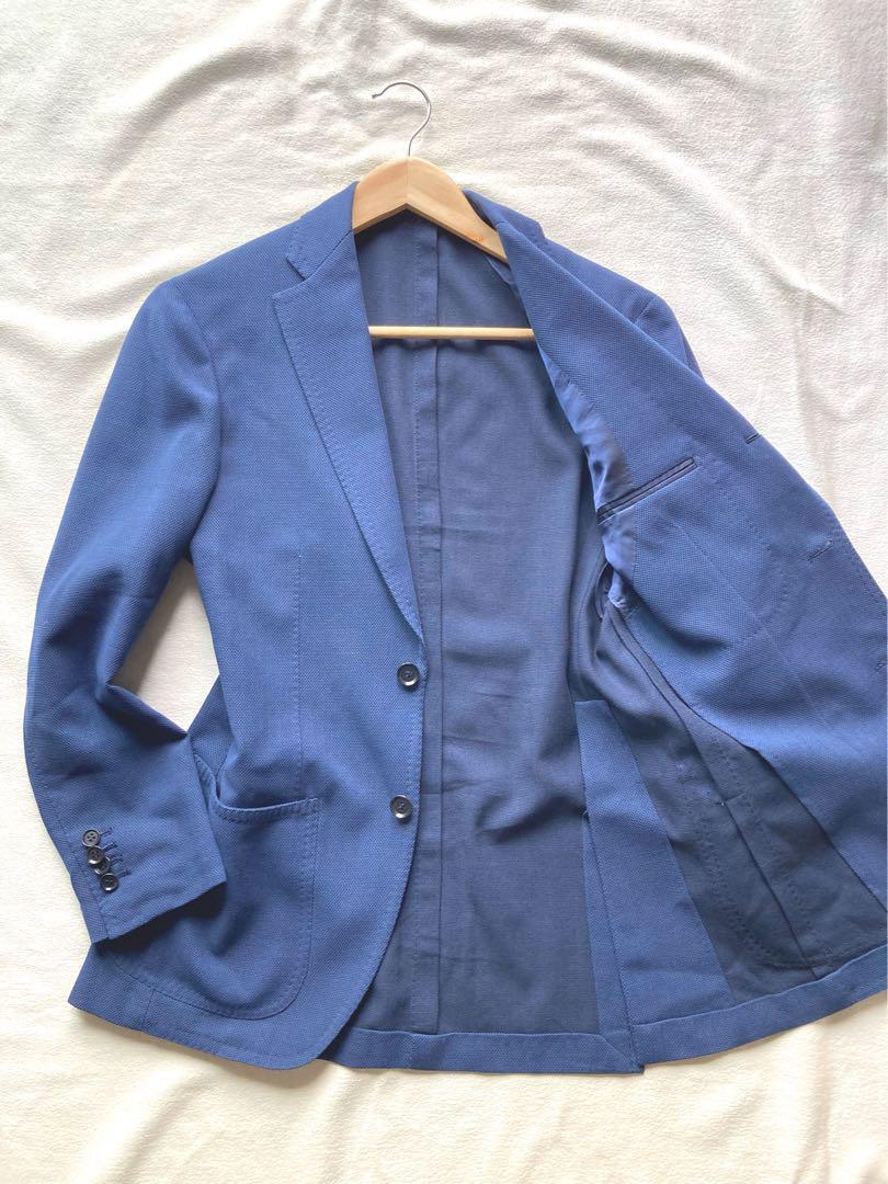 RING JACKET アンコン　ジャケット　ネイビー　46 貝ボタン　美品 RING JACKET アンコン ジャケット ネイビー 46 貝ボタン 美品