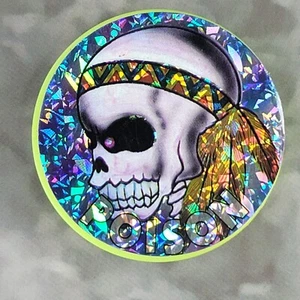 POG Plastic Slammer - Bandana teschio velenoso con piume - Foto 1 di 2