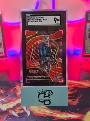 2024 Panini Select WWE - "The Fiend" Bray Wyatt Ringside Red Wave Prizm 15/99  - Image 1 of 2