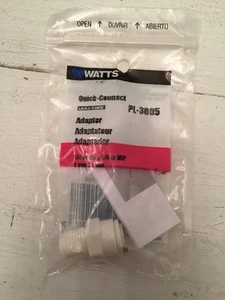 PL-3005 Single Male Adapter 1/4 x 1/4 MPT Watts Quick Connect Push It Fitting - Picture 1 of 1