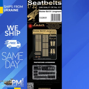 Hgw 132601 1/32 Seatbelts For  Bucker Bu131 Jungmann Accessories for aircraft - Picture 1 of 3