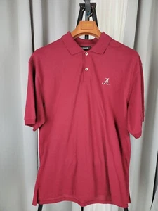 Ashworth Alabama Crimson Tide 100% Cotton Polo Shirt Maroon Size XL - Picture 1 of 8