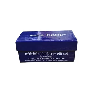 Sara Happ Midnight Blueberry Gift Set One Luxe Lip Scrub And Lip Slip - Picture 1 of 6