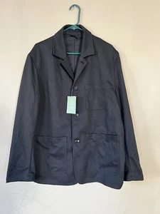 NEU MIT ETIKETT H&M HERREN SCHWARZ BLAZER JACKE MANTEL GRÖSSE XL - Bild 1 von 6