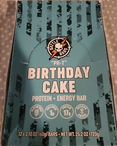 Battle Protein Bar Gluten-Free Whey with Collagen, 6 Bars PR-T BIRTHDAY CAKE - Picture 1 of 5
