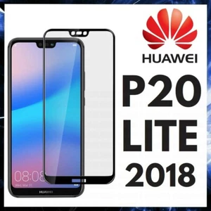 Film en Verre Tempéré Pour Huawei P20 Lite 2018 Courbé Protection Totale 9D - Photo 1 sur 2