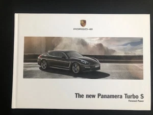 Porsche Panamera Turbo S Hard Cover Prestige Brochure - Picture 1 of 1