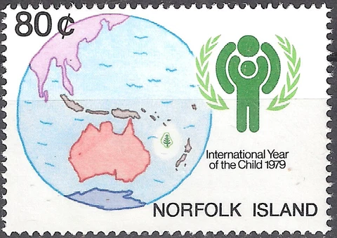 Norfolk Islands 1980 International Year of the Child MNH (SC# 250) Cover