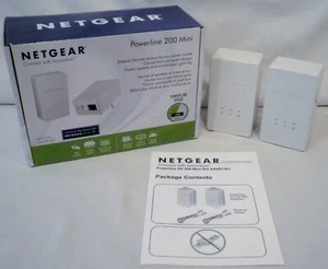 Netgear Powerline AV 200Mbps Mini Adapters XAVB1301 - Picture 1 of 12
