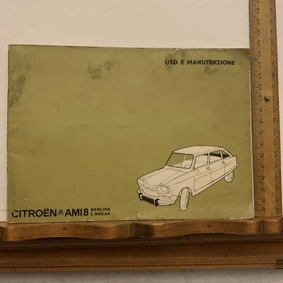Libretto uso e manutenzione CITROEN  AMI 8, 1974 Originale - Immagine 1 di 4