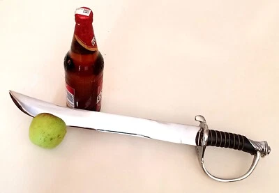Champagne Wine Bottle Opener Champagne Saber Sword knife Nickle blade & handle - Image 1 of 4