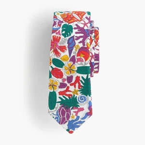 J.Crew Boys' Cotton Tie in Liberty® Floral Print | 52” | Ivory Multi - Picture 1 of 1