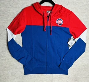 Chicago Cubs New Era Colorblock Full Zip Hoodie Jacket Small - Picture 1 of 11