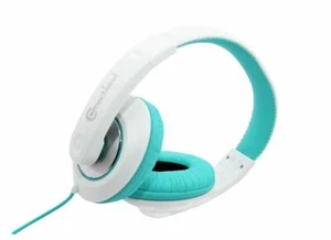Gaming Headphones Headset w/ Microphone 3.5mm Wired Kids ( White / Teal ) TF - Picture 1 of 8