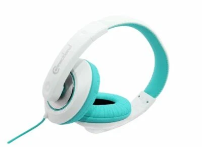 Gaming Headphones Headset w/ Microphone 3.5mm Wired Kids ( White / Teal )  TF - Image 1 of 4