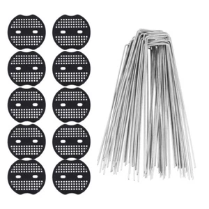 50 Pcs Garden Mat Fixing Turf Tool Pile U-nail - Picture 1 of 12