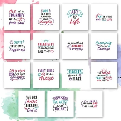 Art Sayings Machine Embroidery Designs 15 Pack [Download Version] - Image 1 of 2