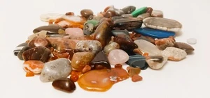 Mixed Lot Tumbled Polished Gemstones Stones Rocks 1 lb 3oz - Picture 1 of 4
