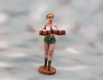 ⭐️Cerveza Niña Pin Up Resina 3D Soldados PINTADOS. Figura de acción 54 mm 1/32⭐️ Foto 1 de 4