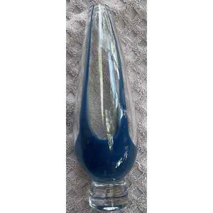 Vicke Lindstrand per Kosta vaso con piedi in vetro blu vintage antico soffiato a mano - Foto 1 di 6
