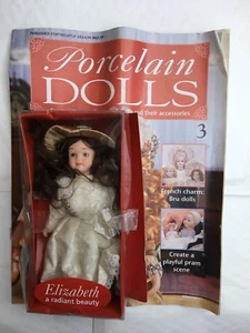 DEAGOSTINI PORCELAIN DOLLS COLLECTABLE FIGURINE ISSUE 3 ELIZABETH RADIANT BEAUTY - Picture 1 of 3