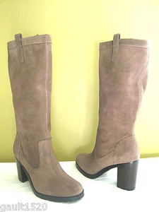 NEU! Ralph Lauren braun Zobel Sport Wildleder Leder Devona hohe Stiefel 9 M $ 249 - Bild 1 von 10