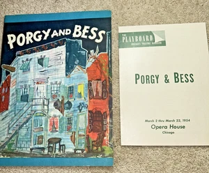 1954 PORGY AND BESS SOUVENIR PROGRAM and PLAYBILL Chicago - Picture 1 of 23