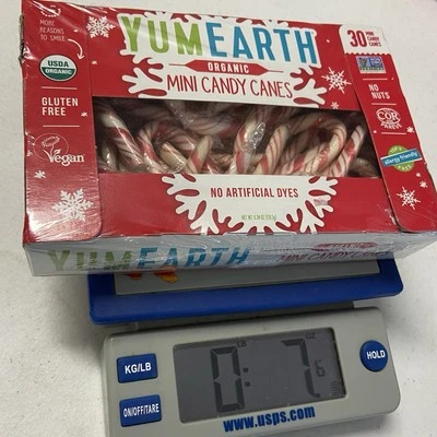 Yum Earth Organic Canada Candy Canes Co Xmas Top 9 Vegan Gluten-Free Peppermint - Image 1 of 4