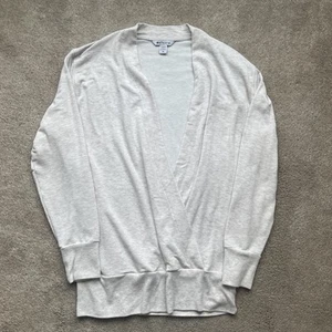 Athleta Sweatshirt Damen Medium creme Purana V-Ausschnitt Wickeloptik weich Modal Schicht - Bild 1 von 7