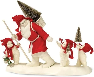 Snowbabies Quality Time with Santa - 2008 limitiert sehr schwer zu finden große Figur - Bild 1 von 5