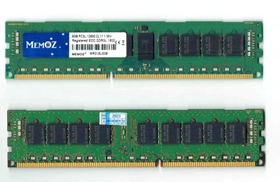 2x8GB DDR3 Server ECC Memory PC3 12800R 1600MHz RDIMM Registered RAM - image 1 of 2