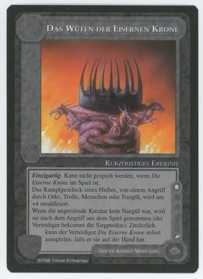 Fury of the Iron Crown GERMAN PROMO - Middle Earth The Wizards - Black Border - Image 1 of 2