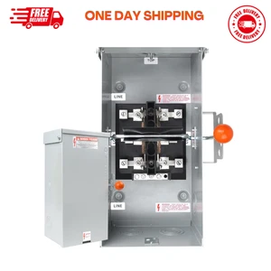 Interruptor de transferencia manual 100 amperios NEMA 4X, interruptor de transferencia de generador para generador doméstico - Imagen 1 de 6