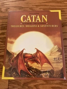 Catan Treasures Dragons & Adventurers Expansion Catan Studios CN3174 New Sealed - Picture 1 of 6
