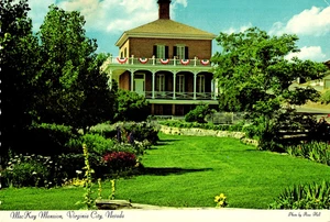 MacKay Mansion Bonanza King Virginia City Nevada Scalloped Postcard - Picture 1 of 2