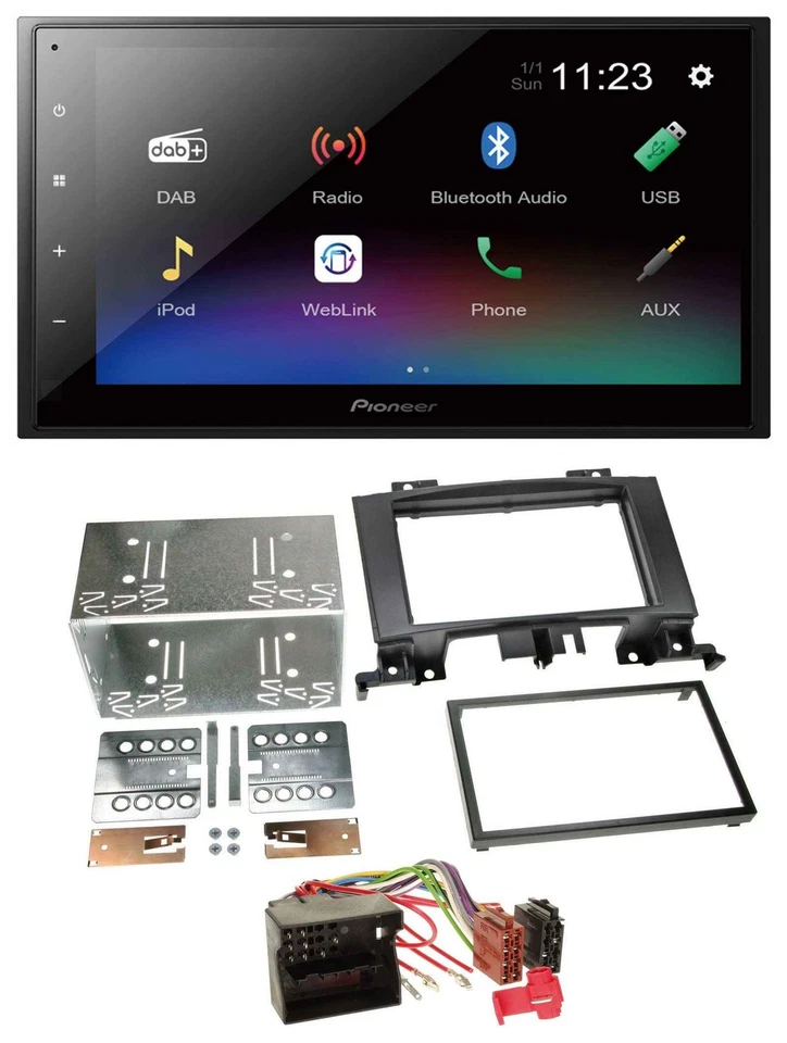 Pioneer USB Bluetooth DAB 2DIN MP3 Autoradio für Mercedes Sprinter ab 06 W906 VW - Bild 1 von 4