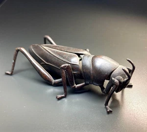 Jizai Okimono Saltamonos Bronce Cobre Adorno Japón Figura Antigua Interior - Imagen 1 de 8