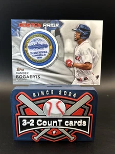 2022 Topps Series 1 - City Flag Patch Commemorative Relics Xander Bogaerts... - Picture 1 of 2